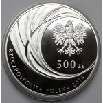 500 złotych 2014 Kanonizacja Jana Pawła II - 1 kg Ag.999