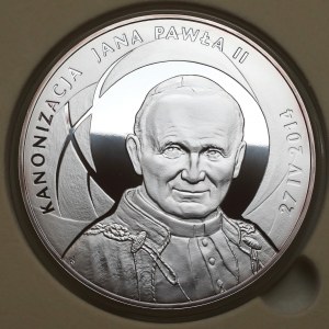 500 Zlato 2014 Kanonizácia Jána Pavla II. - 1 kg Ag.999