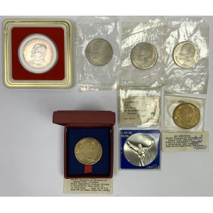 Medaile - Jan Pavel II (včetně stříbrné) (7ks)