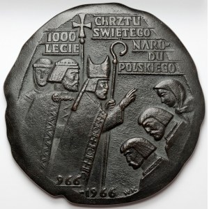 Medal, 1000-lecie Państwa Polskiego 1966 - duży