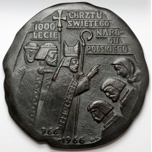 Medaila, 1000. výročie poľského štátu 1966 - veľká
