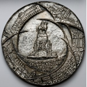 Medal (large cast), Reconstruction of the Grunwald Monument, Krakow 1976