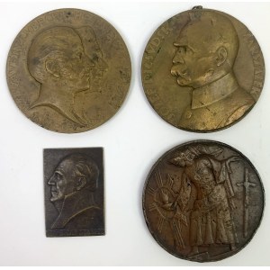 Medals and plaque - Second Republic period (4pcs)