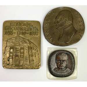 Medaillen und Plakette - Staszic, Kolbe, Radom (3 St.)
