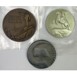 Rusko / SSSR, sovětské medaile - sada (3ks)