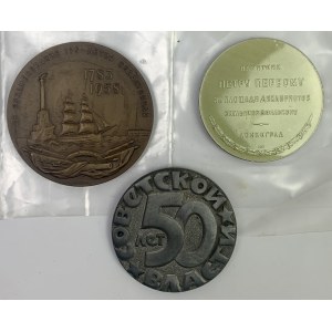 Rusko / ZSSR, sovietske medaily - sada (3ks)