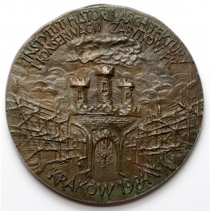 Medal, Symposium on conservation of monuments, Cracow 1984