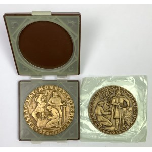 Medaillen, Millennium-Münzen und Millennium des Staates 1966 - Satz (2 Stück)