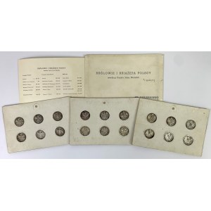 SILVER medallions - Kings of Poland Polish silver (18pcs)