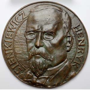 Medallion (18cm) Henryk Sienkiewicz