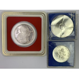 Medaile - Stříbrná Jana Pavla II (3ks)