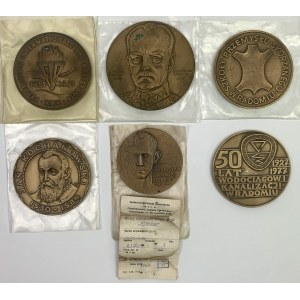 Medale - Kochanowski, Sikorski...(6szt)