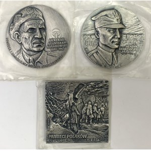 Medals and plaque - Sosabowski, Dobrzanski, Polish Memorials (3pcs)