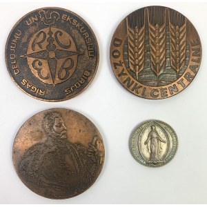 Medals - Zamosc, Riga, religious (4pcs)