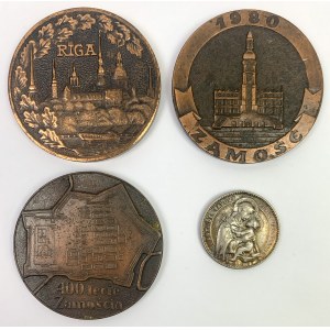 Medaile - Zamosc, Riga, náboženské (4ks)