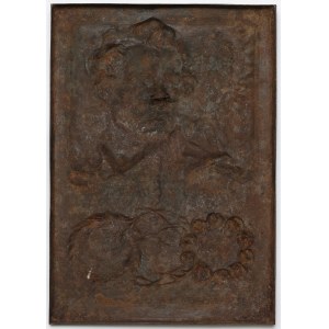 Plakieta (26x38 cm) Juliusz Słowacki 1909 - Amrogowicz