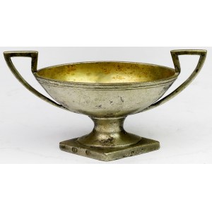 Silver, Jan Pogorzelski (?), Warsaw, Semi-classical salt cellar - 19th century.