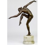 Brązowa rzeźba - Naga tancerka