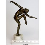Bronzeskulptur - Nackte Tänzerin