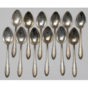 Silver, Poland, Warsaw - set of spoons (12pcs)