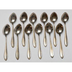 Silver, Poland, Warsaw - set of spoons (12pcs)