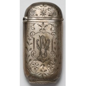 Silver, Russia - monogrammed match case