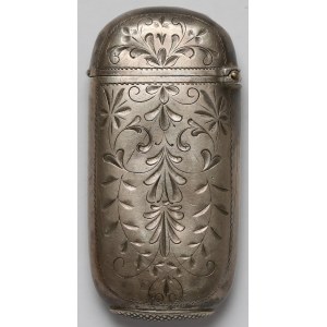 Silver, Russia - monogrammed match case