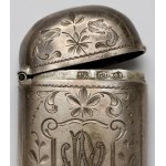 Silver, Russia - monogrammed match case