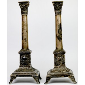 Silver, Poland, FiK, Warsaw, Pair of candlesticks (2pcs)