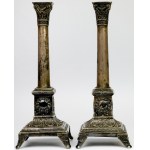 Silver, Poland, FiK, Warsaw, Pair of candlesticks (2pcs)