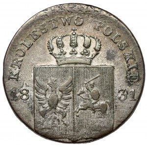 November Uprising, 10 pennies 1831 KG - bent