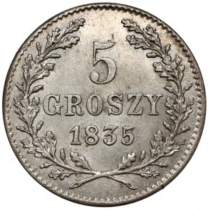 Svobodné město Krakov, 5 groszy 1835