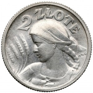Kobieta i kłosy 2 złote 1924 Paryż