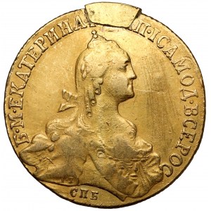 Rusko, Katarína II, 10 rubľov 1768
