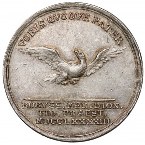 Nemecko, Prusko, Fridrich Viliam II., medaila 1793 - Pocta Južnému Prusku