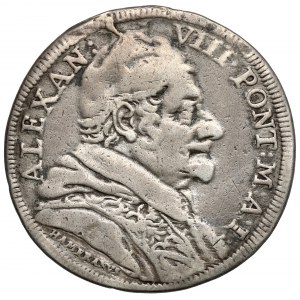 Vatikán, Alexander VIII, Teston bez data (1690)