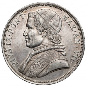 Watykan, Pius iX, Scudo 1853-R