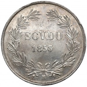 Vatikán, Pius iX, Scudo 1853-R