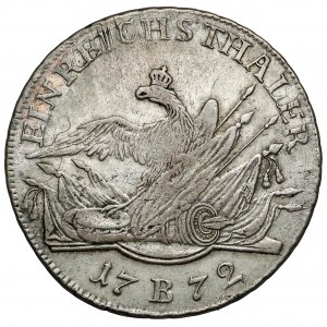 Sliezsko, Fridrich II Veľký, Thaler 1772-B, Vroclav