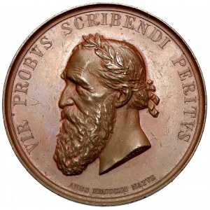 Medaille, Jozef Ignacy Kraszewski 1879 - Kopf links