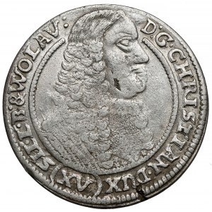 Śląsk, Chrystian wołowski, 15 krajcarów 1664, Brzeg