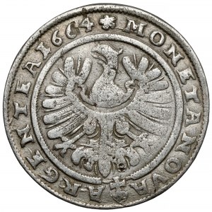 Silesia, Chrystian of Wallachia, 15 krajcars 1664, Brzeg