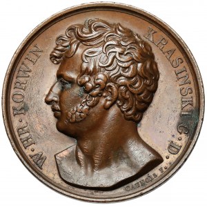 Medal, W. hr. Korwin Krasiński / POLACY CNOCIE 1814