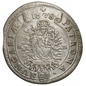 Maďarsko, Leopold I., 15 krajcars 1678, Kremnica