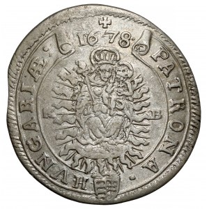 Hungary, Leopold I, 15 krajcars 1678, Kremnica