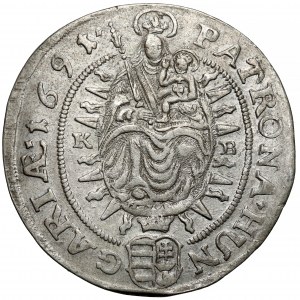 Maďarsko, Leopold I., 15 krajcars 1691, Kremnica