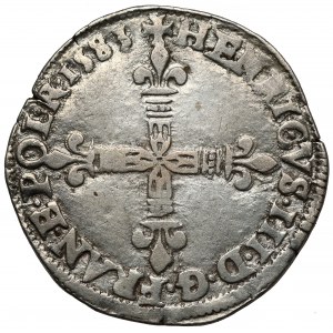 Henryk Walezy, 1/4 ecu 1583-L, Bayonne