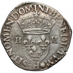 Henry of Valois, 1/4 ecu 1579-H, La Rochelle