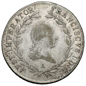 Austria, Franciszek I, 20 krajcarów 1820-A, Wiedeń