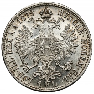 Austria, Franz Joseph I, 1 florin 1879